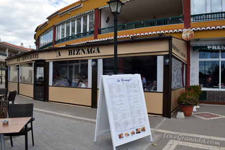 restaurant biznaga in salobreña