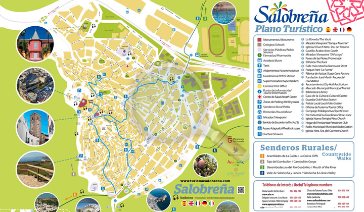 map of the places to see in salobreña