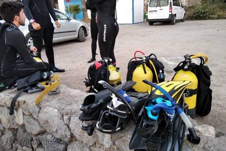 bautism in scuba diving in granada