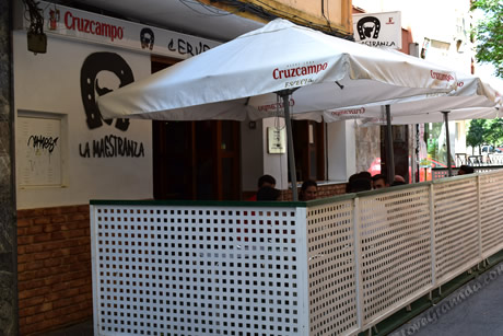 exterior terrace next to the plaza torros
