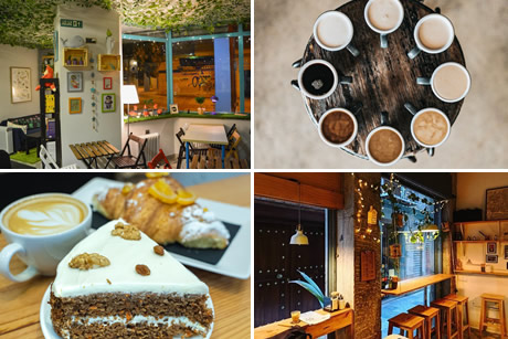 deserts in coffee shop in granada