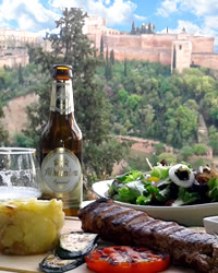 restaurant with the terrace, best place to eat in granada