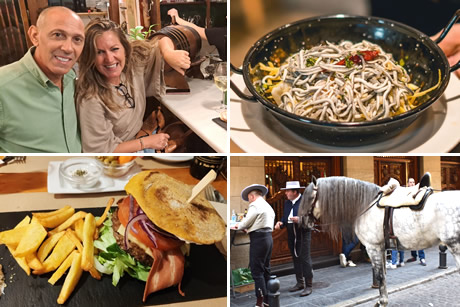 one of the best places where to eat in granada with the alhambra view