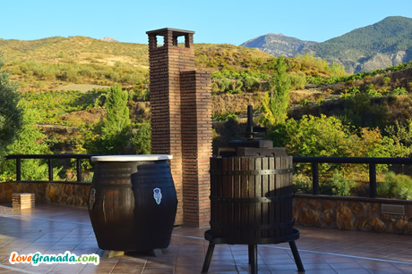 wine barrels in granada