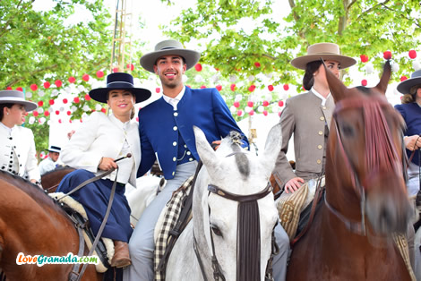 couple on two horses