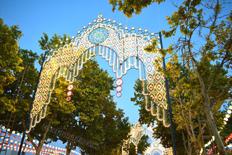 entrance lights to the feria