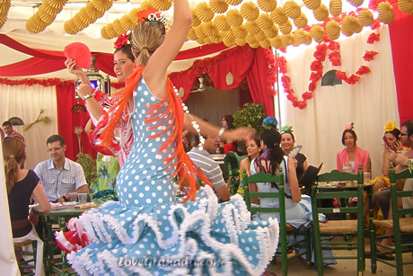 flamenco dances during feria granada
