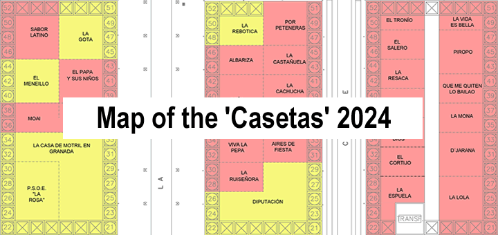 map of feria of granada