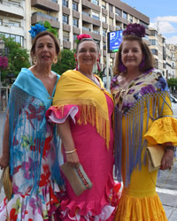squares during dia de la cruz of granada