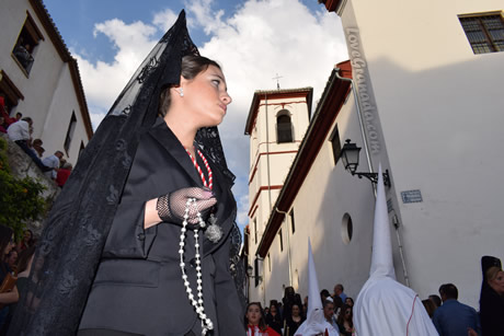 penitentes brotherhood members in holy week