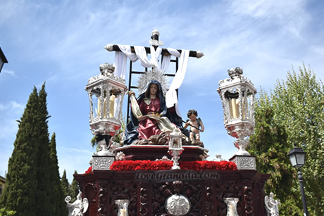 virgen of soledad in realejo of granada