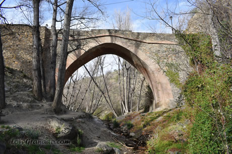arab bridge in the alpujarras of granada