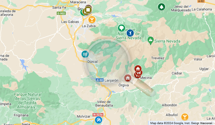 map of places to see in granada in autumn