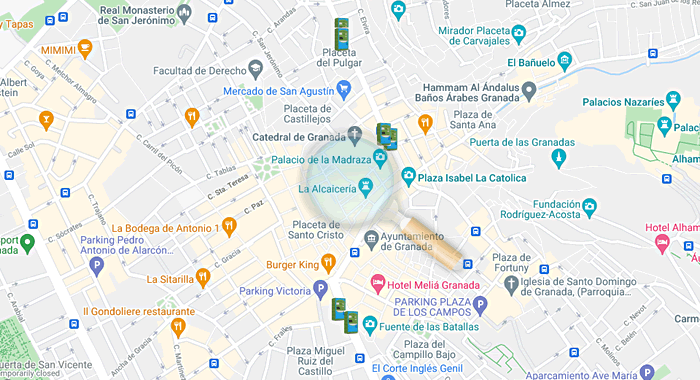 vending machines where to collect granada rourist pass