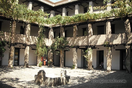 interior of corral del carbon in granada