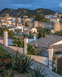 towers and the city of granada