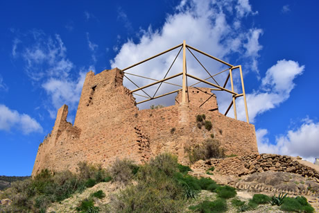 arab castle inlanjaron in the alpujarra