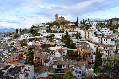 view of the albaicin in granada