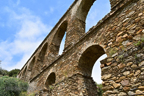 roman aqueduct in almunecar