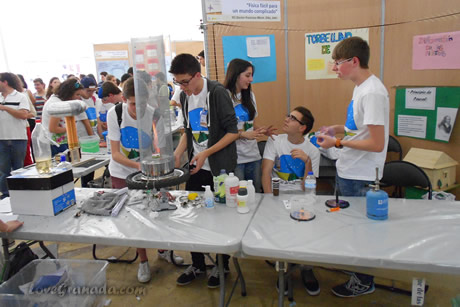 experiments in science park in granada
