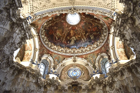 interior of the cartuja monastery in granada