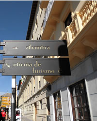 tourist office sign