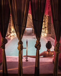 arab bath with immersion in hot water