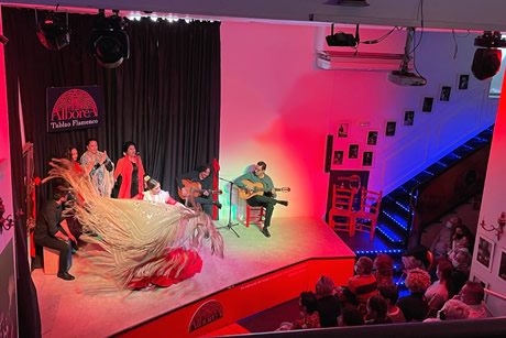 view of the stage from the balcony