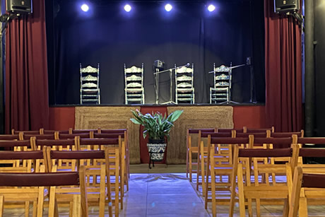 empty stage in flamenco casa ana