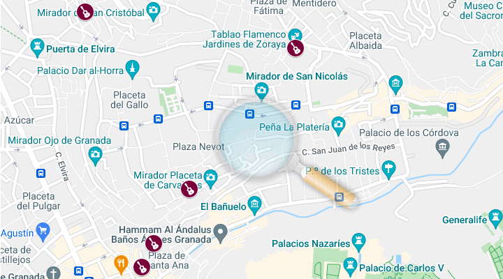 flamenco tablaos location map