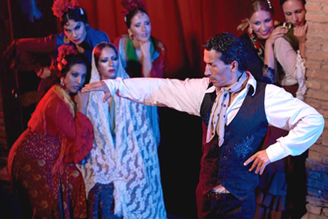 farruca dancer in flamenco la solea