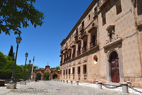 patio and entrance to abadia de sacromonte