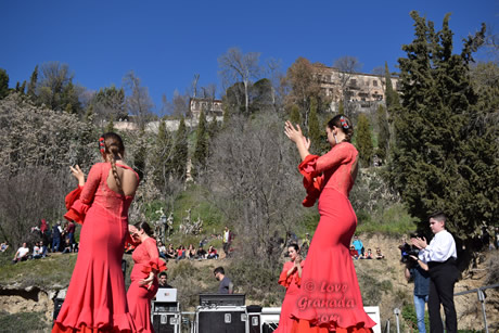 flamenco dance in front of sacromonte abbey