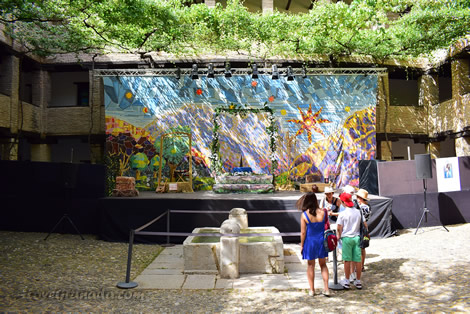 stage prepared forconcert in corral del carbon