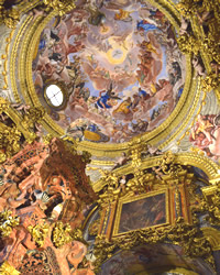 exterior view of the monastery of the cartuja in granada