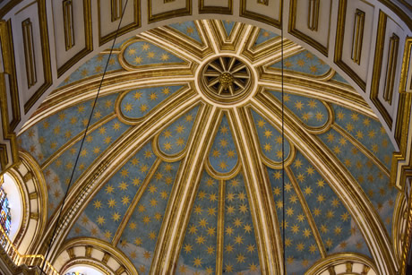 beautiful dome in the cathedral of granada