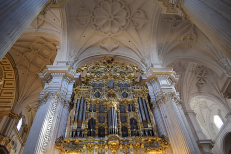 organ in the cathedral of granada