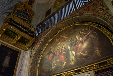 zafra convent semi round painting on the wall