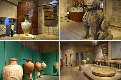 jars in alhambra museum in granada