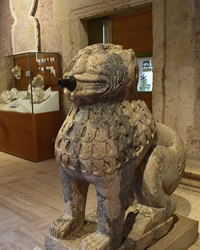 beautiful lion in alhambra museum