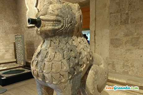 lion from alhambra courtyard