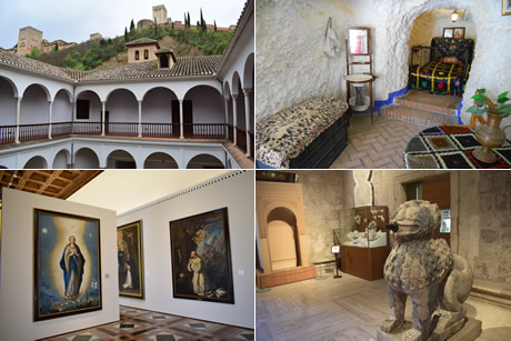 lion in one of the best museums of granada, alhambra museum