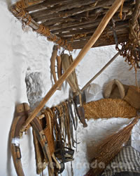 tools for working on a fiel in sacromonte museum