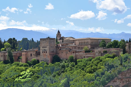 view of the albaicin and the alhambra