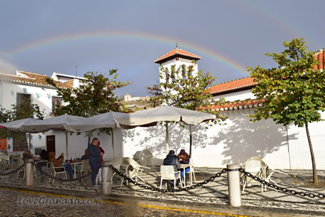 rainbow in san nicolas viewpoint