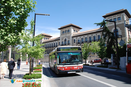 urban bus stop next to elvira gate