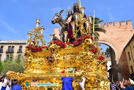 holy week processions in front of the elvira gate