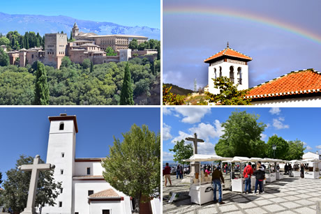 a lot of people watching alhambra from the san nicolas view point