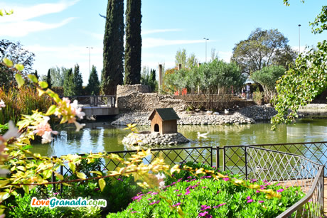garcia lorca park lak with ducks