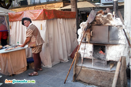homemade food in plaza rambla